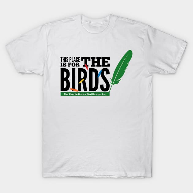 CB for the birds 2 - black type T-Shirt by Just Winging It Designs